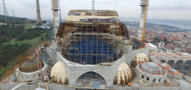 Çamlıca camiinde sona yaklaşılıyor