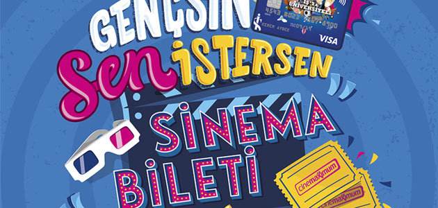 İş’te Üniversiteli kredi kartına başvuranlara 2 adet Cinemaximum bileti hediye