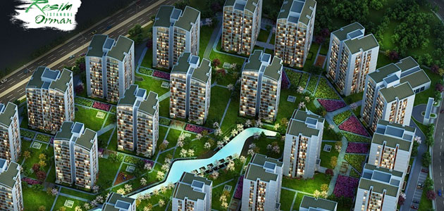 Resim İstanbul Orman Projesinde 1+1 Daireler 2.500TL Taksitle Satılık
