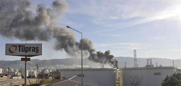 Tüpraş’ın Kocaeli rafinerisinde yangın çıktı