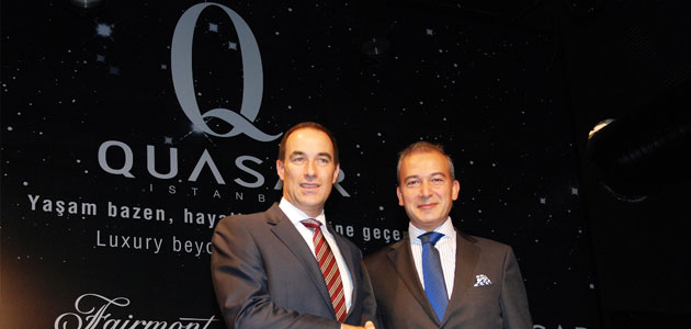 Quasar İstanbul-Fairmont Hotels işbirliği Metalüks kavramı Zincirlikuyuda yükselecek