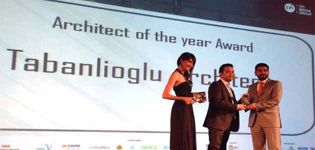 Tabanlıoğlu, Ortadoğu’nun en iyi mimarlık ofisi seçildi