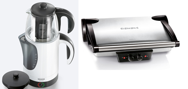 Siemens ten sahurda besleyici bir tost  ve güzel bir çay için iki ideal makine