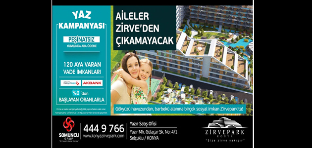 Konya Zirve Park'tan Yaz Kampanyası