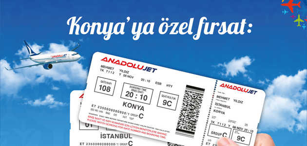 Anadolujet’ten Konya’ya Özel “1 Uçuş Sizden 1 Uçuş Bizden” Kampanyası