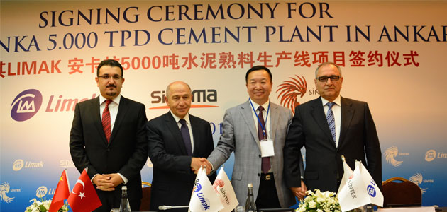 Limak, Ankara’daki  Yeni Çimento Yatırımı İçin Çinli Sinoma ile EPC Sözleşmesi İmzaladı