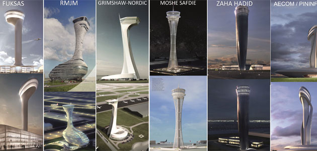 Yeni Havalimanı’nın Hava Trafik Kontrol Kulesi İçin  Dünya Devi Tasarımcılar Yarışıyor