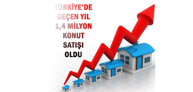 Türkiye’de Geçen Yıl 1,4 Milyon Konut Satışı Oldu