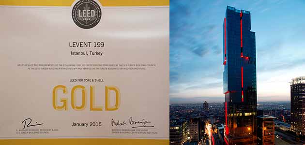 Zorlu Gayrimenkul’ün projesi LEED Gold Sertifikası aldı