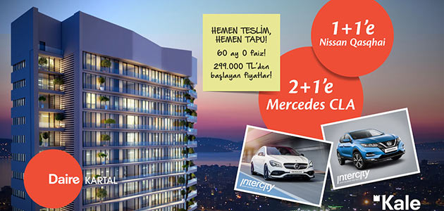 Daire Kartal Projesinde Araba Fırsatı