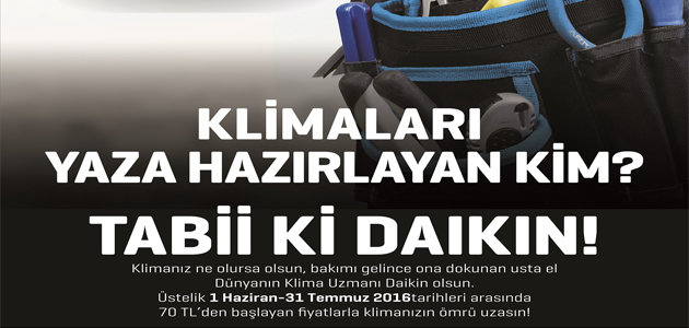 Daikin'den Klima Kullanıcılarına İndirim!