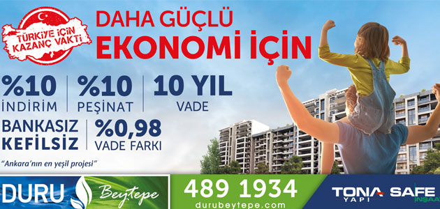 Duru Beytepe “Türkiye İçin Kazanç Vakti” Kampanyasına Katıldı