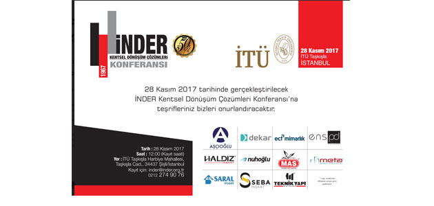 Kentsel Dönüşüm Çözümleri Konferansı 28 Kasım 2017'de
