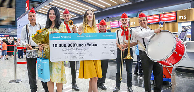 İstanbul HavalimanI'na 10 milyon Ziyaretçi