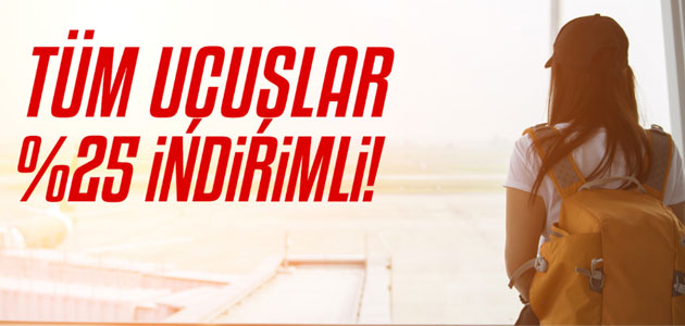 Pegasus’tan Şubat’tan Haziran’a tüm uçuşlarda %25 indirim