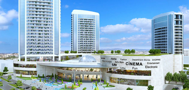 Sur Yapı Marka Rezidans ve AVM’de çalışmalar hız kesmeden devam ediyor